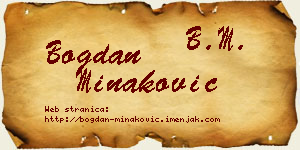 Bogdan Minaković vizit kartica